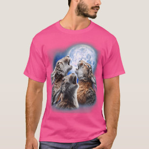 3 Hasen heulen am Mond Lustiger Hase Kaninchen Bun T-Shirt