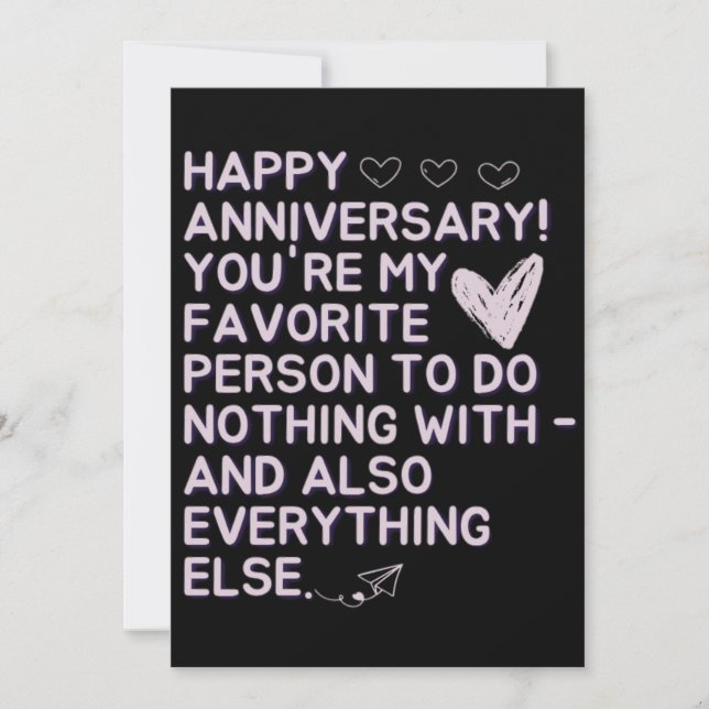 3. Hochzeitstag Karte (Vorderseite)