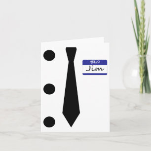 3 Hole Punch Jim Costume Easy Halloween T Shirt Karte