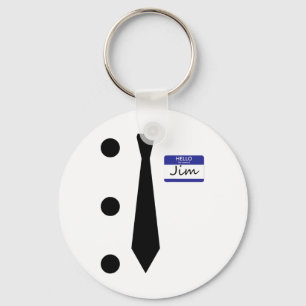 3 Hole Punch Jim Costume Easy Halloween T Shirt Schlüsselanhänger