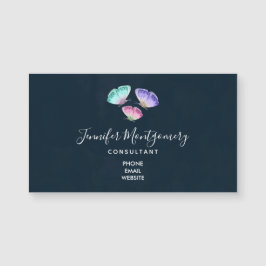 3 Hübsche Pastel-Aquarellbutterfische Magnetkarte