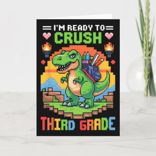 3. Ich bin bereit, die dritte Klasse Dinosaurier-S Karte