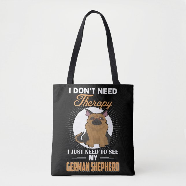 3 Ich brauche keine Therapie, die ich nur brauche, Tasche (Vorderseite)