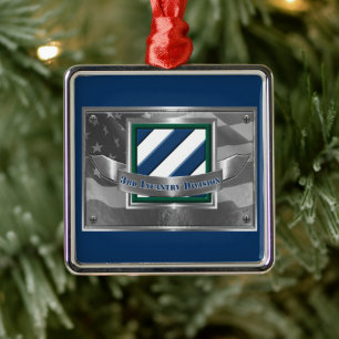 3. ID-Infanteriedivision Weihnachten Ornament Aus Metall