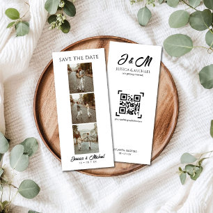 3 Image Foto Booth QR Code Hochzeit Save The Date