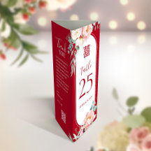 3 in 1 Tischnummer, Menü & Dankeschön Karte