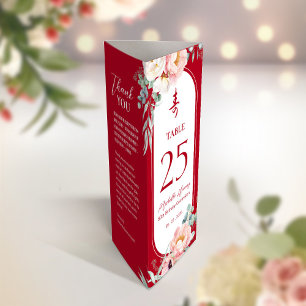 3 in 1 Tischnummer, Menü & Dankeschön Karte