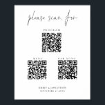 3 in One Qr Codes Bar Menu ProgrammskriptWedding Poster<br><div class="desc">3 in One Qr Codes Bar Menu Programm SkriptWedding mit einem eleganten Set Typografie für Bitte suchen und leicht zu personalisieren die Erholung des Textes auf Ihre Bedürfnisse. Praktisch zum Anzeigen für Ihre Gäste zum Scannen. Ändern Sie einfach die BeispielURLs in den Vorlagen mit Ihren eigenen URLs für Ihr Menü,...</div>
