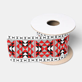 3 Inch Sacre Mountains in Red Satinband