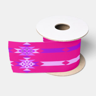 3 Inch Wüstendiamanten auf rosa Satinband
