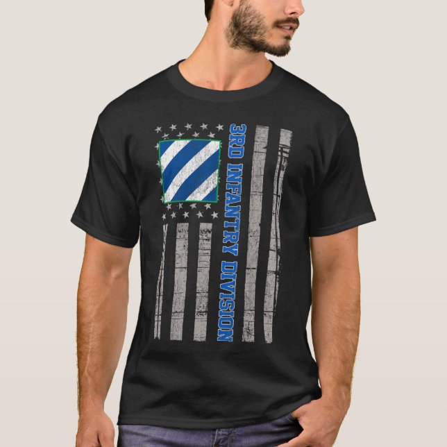 3. Infanterie-Division American Flag T - Shirt (Vorderseite)