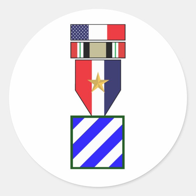 3. Infanterie-Division Irak-Krieg Runder Aufkleber (Vorderseite)