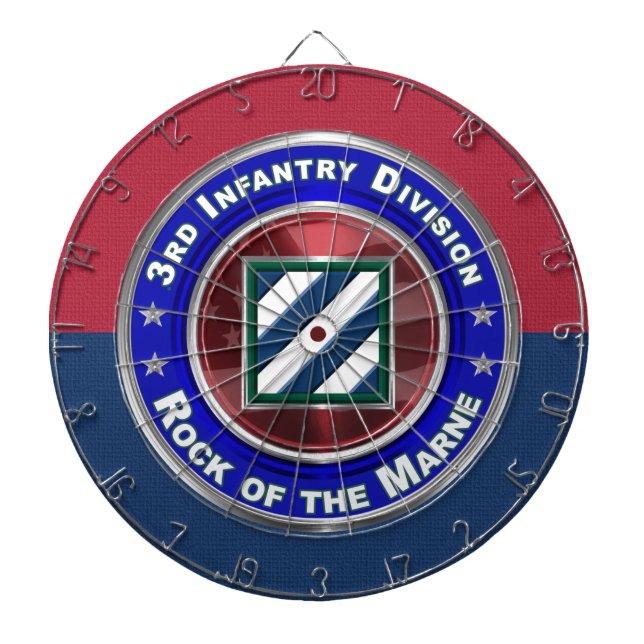 3. Infanterie Division Rock der Marne! Dartscheibe (vorne)