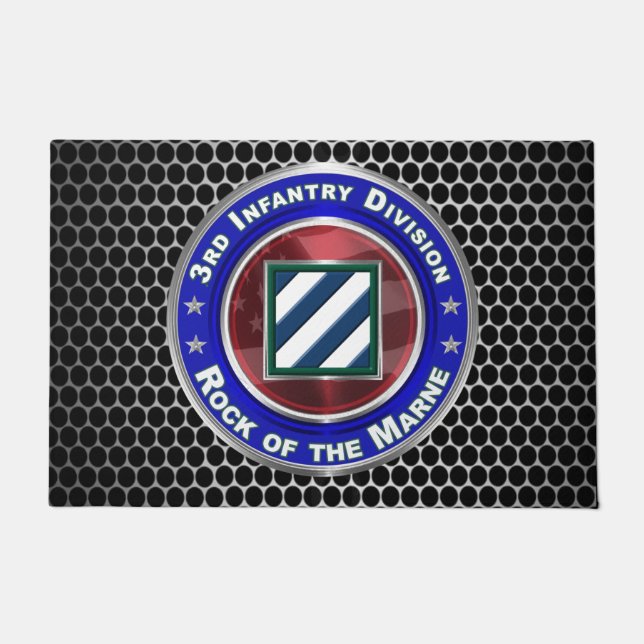 3. Infanterie Division Rock der Marne! Fußmatte (Vorderseite)