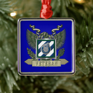 3. Infanterie-Division Weihnachten Ornament Aus Metall