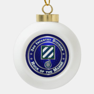 3. Infanterieabteilung Keramik Kugel-Ornament
