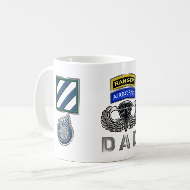 3. Infanterieabteilung Ranger Im Flugzeug Vater Kaffeetasse (Vorderseite Links)