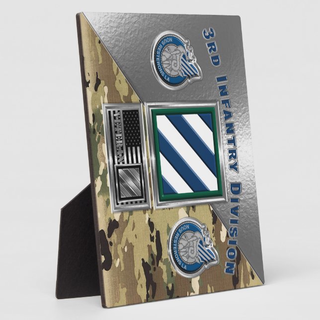 3. Infanterieabteilung "Rock of the Marne" Fotoplatte (Seite)