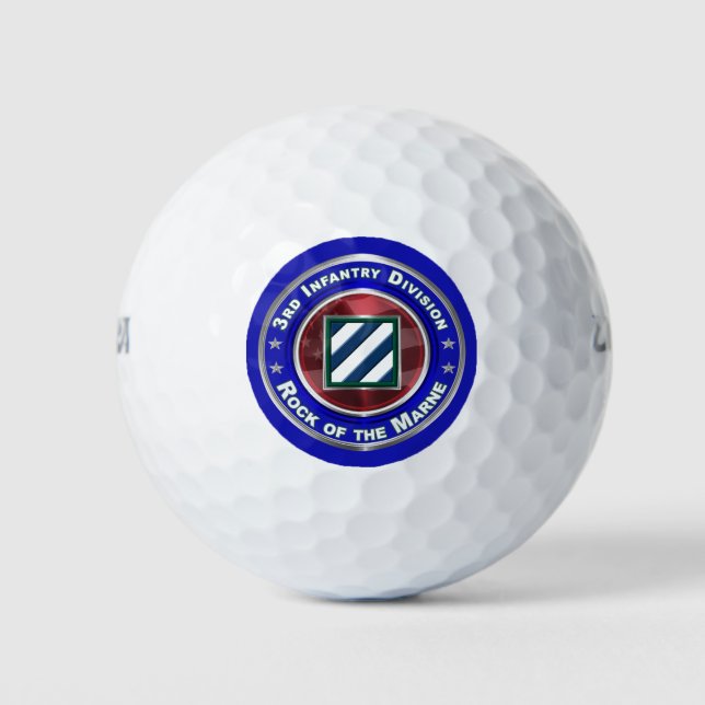 3. Infanterieabteilung "Rock of the Marne" Golfball (Vorderseite)
