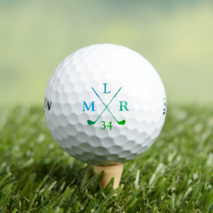 3 Initiale Personalisierte Coole Monogramm Golfball
