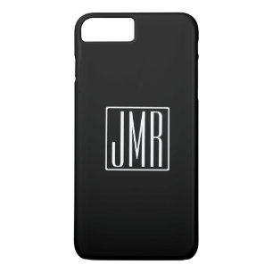 3 Initialmonogramm   Schwarz/Weiß (oder Farbtöne) Case-Mate iPhone Hülle