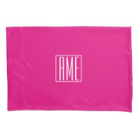 3 Initialmonogramm | Weiß auf heiß rosa
