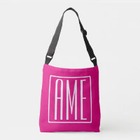3 Initialmonogramm | Weiß auf heiß rosa