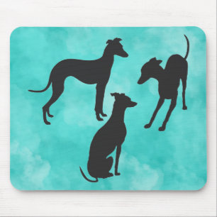 3 Italienische Windhunde Mousepad