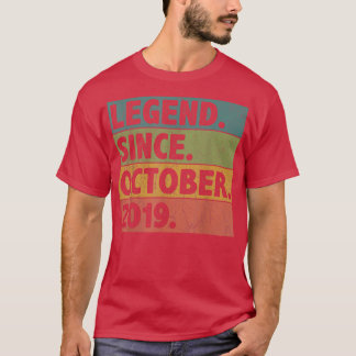 3 Jahre alte Geschenke Legend seit Oktober 2019 3. T-Shirt