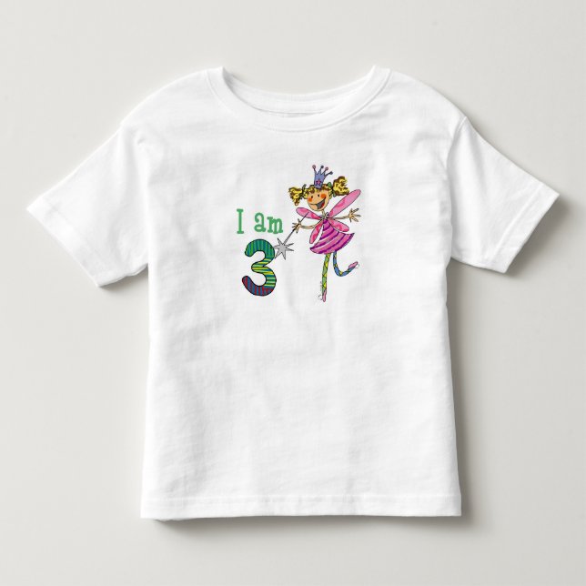 3 Jahre alte Prinzessenfee Kleinkind T-shirt (Vorderseite)