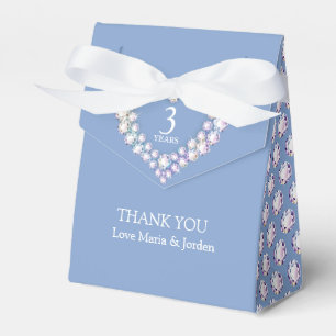 3 Jahre Kristallhochzeit Herz Danke Geschenkbox Geschenkschachtel