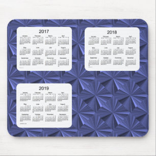 3-jähriger Diamant-Kalender Mousepad des