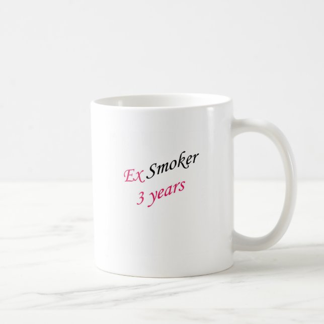3-jähriger Exraucher Kaffeetasse (Rechts)