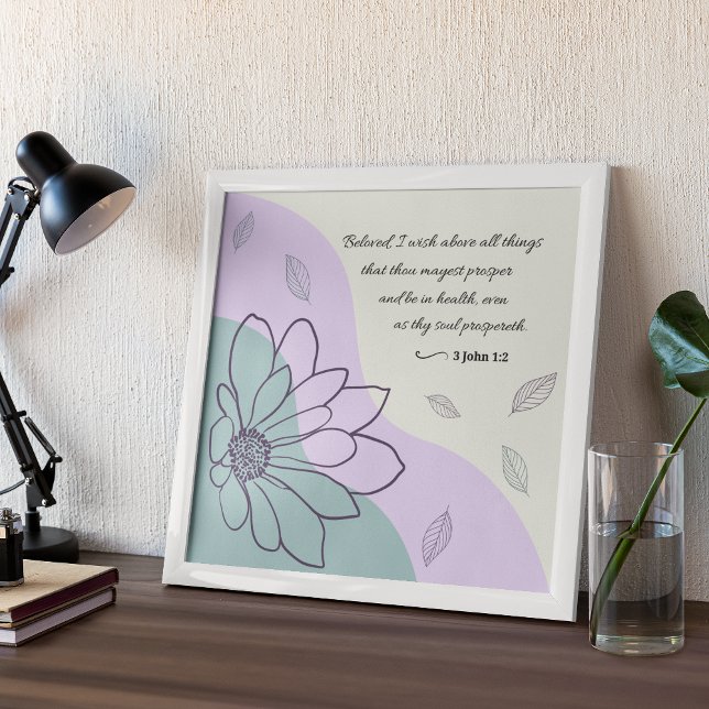 3 Jean 1:2 Poster de la prospérité du KJV (Créateur téléchargé)