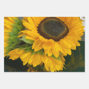3. Jubiläum Sonnenblume Geschenkpapier Set