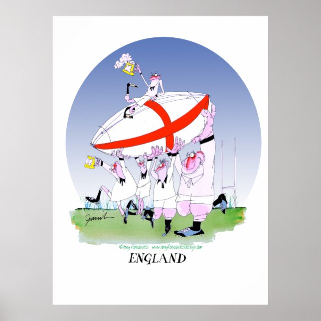 3 Juwelen-Rugby, tony fernandes Poster (Vorne)