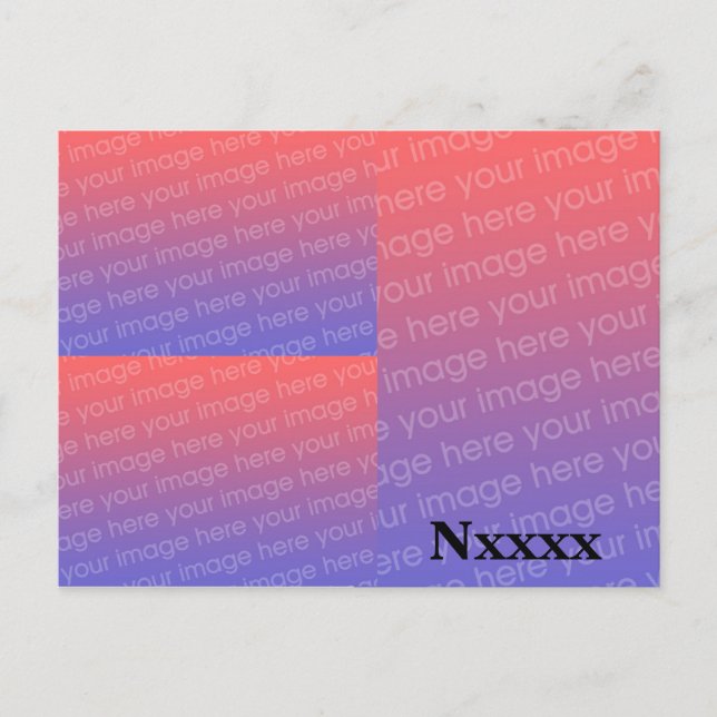 3 Karten-Schablone des Bild-Amateurradio-QSL Postkarte (Vorderseite)