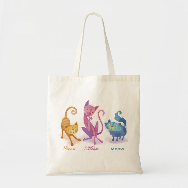 3 Katzen-Taschen-Tasche Tragetasche (Vorne)