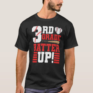 3. Klasse Batter Up Baseball zurück zur Schule Dri T-Shirt