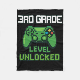 3. Klasse freigeschalteter Gamer Ck Zur Schule Jun Fleecedecke