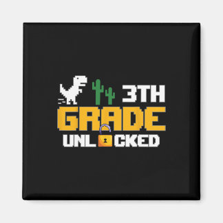 3. Klasse freigeschaltetes lustiges Dinosaurier-Vi Magnet
