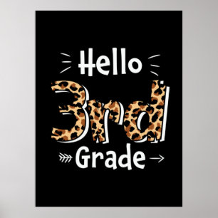 3. Klasse Lehrer Hallo Dritte Klasse Poster