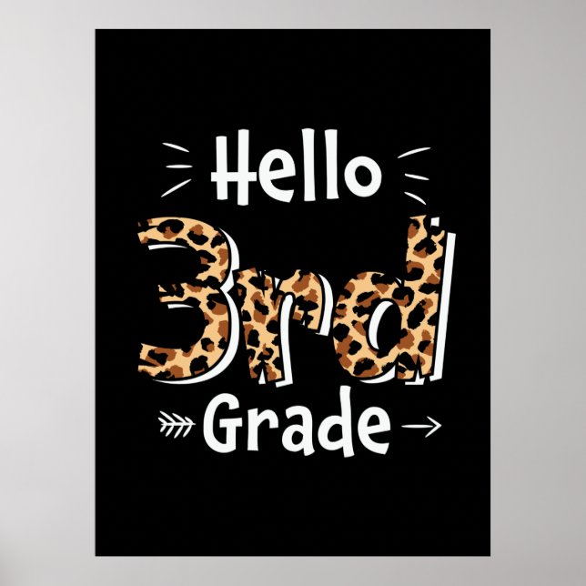 3. Klasse Lehrer Hallo Dritte Klasse Poster (Vorne)