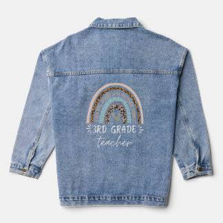 3. Klasse Lehrer zurück in die Schule niedlich Boh Jeansjacke