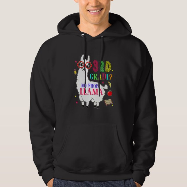 3. Klasse Nr. Prob Llama Aplaca Dritter Klasse Leh Hoodie (Vorderseite)