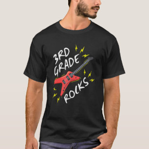 3. Klasse Rock Gitarre Musik zurück zur Schule T-Shirt