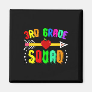 3. Klasse Squad Back To School Dritte Klasse Lehre Magnet