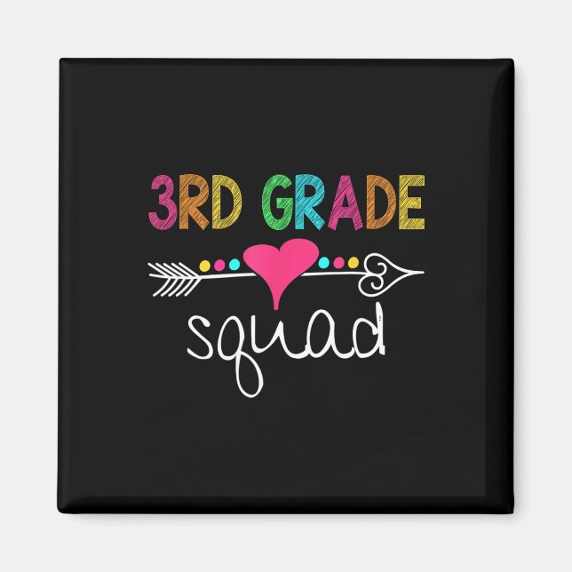 3. Klasse Squad dritte Lehrerin Schülerteam Ck zu  Magnet (Vorne)