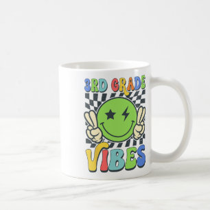 3. Klasse Vibes Groovy Smiley Gesicht Zurück zur S Kaffeetasse