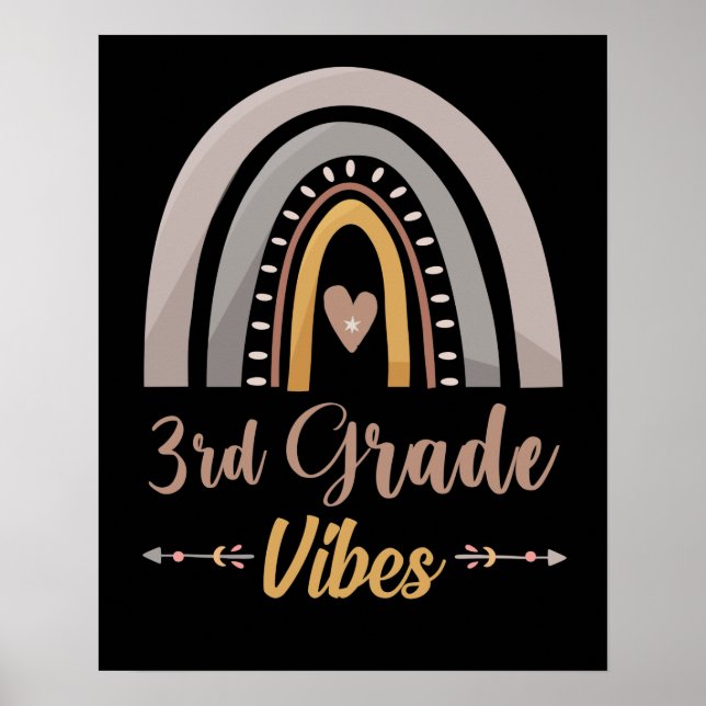 3. Klasse Vibes Rainbow Dritte Klasse zurück zur S Poster (Vorne)